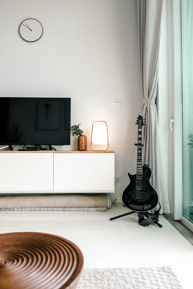 Carpeted bedroom