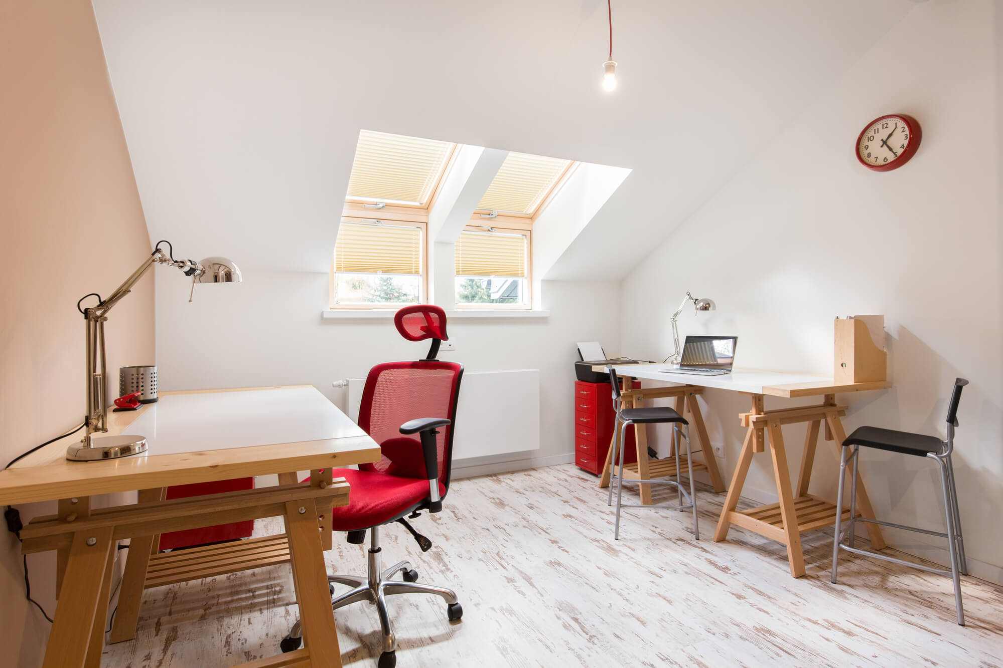 office room hard wooden floor